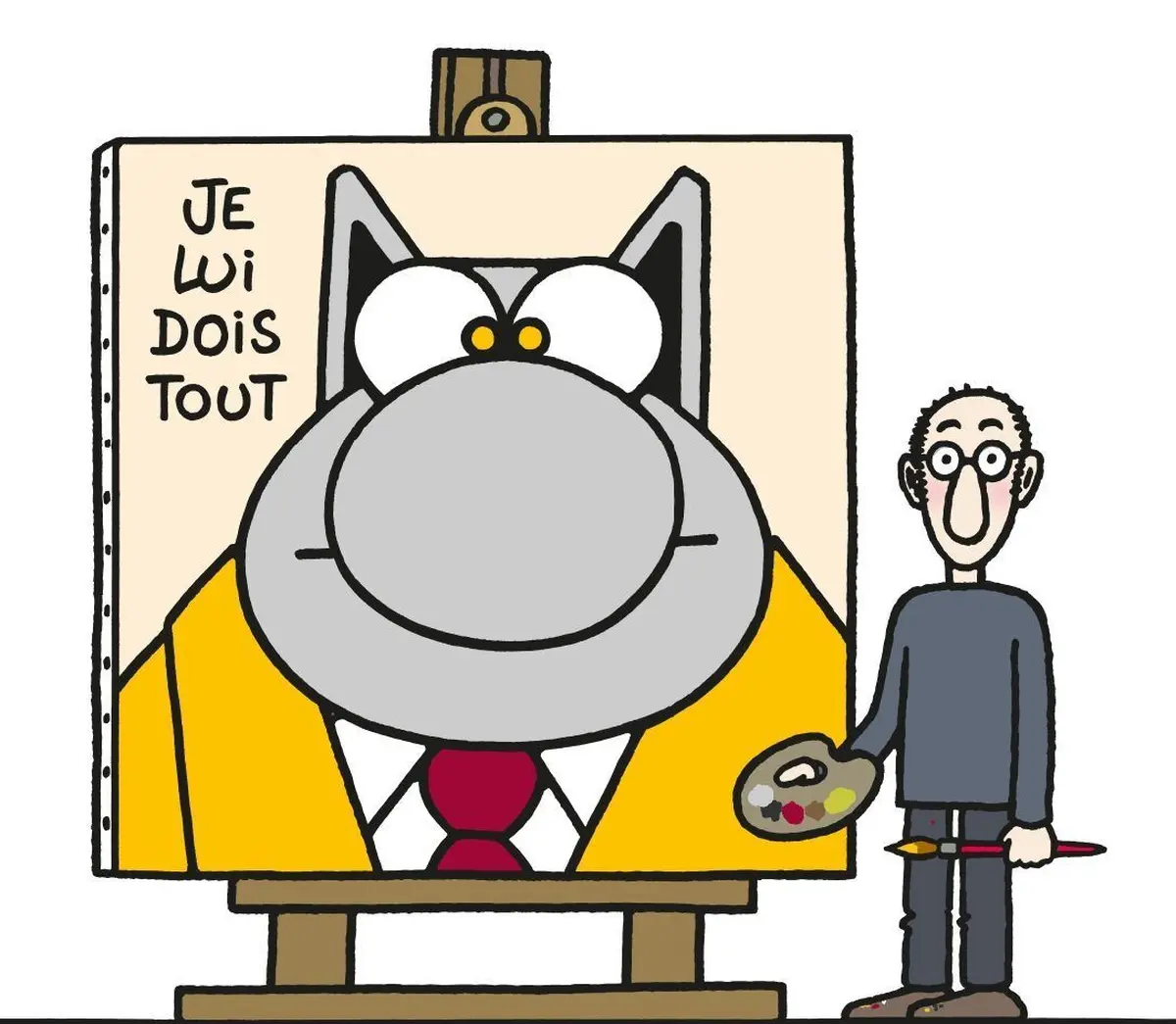 Rencontre avec Philippe Geluck et dédicaces du Chat au Musée Maillol Paris