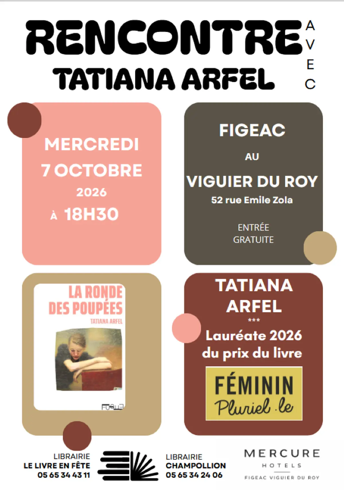 Rencontre avec Tatiana Arfel à Figeac