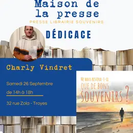 Rencontre-dédicace avec Charly Vindret