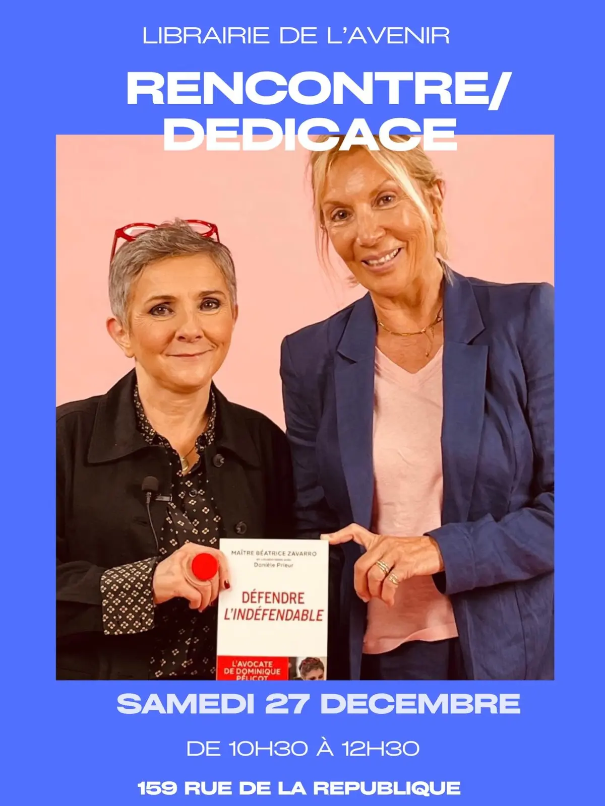 Rencontre dédicace avec Danièle Prieur et Maître Beatrice Zavarro