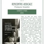 Rencontre dédicace avec François Soustre