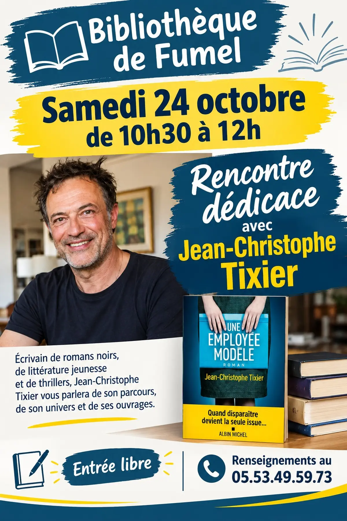 Rencontre-dédicace avec Jean-Christophe Tixier