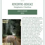Rencontre dédicace avec Stéphanie Chaillou