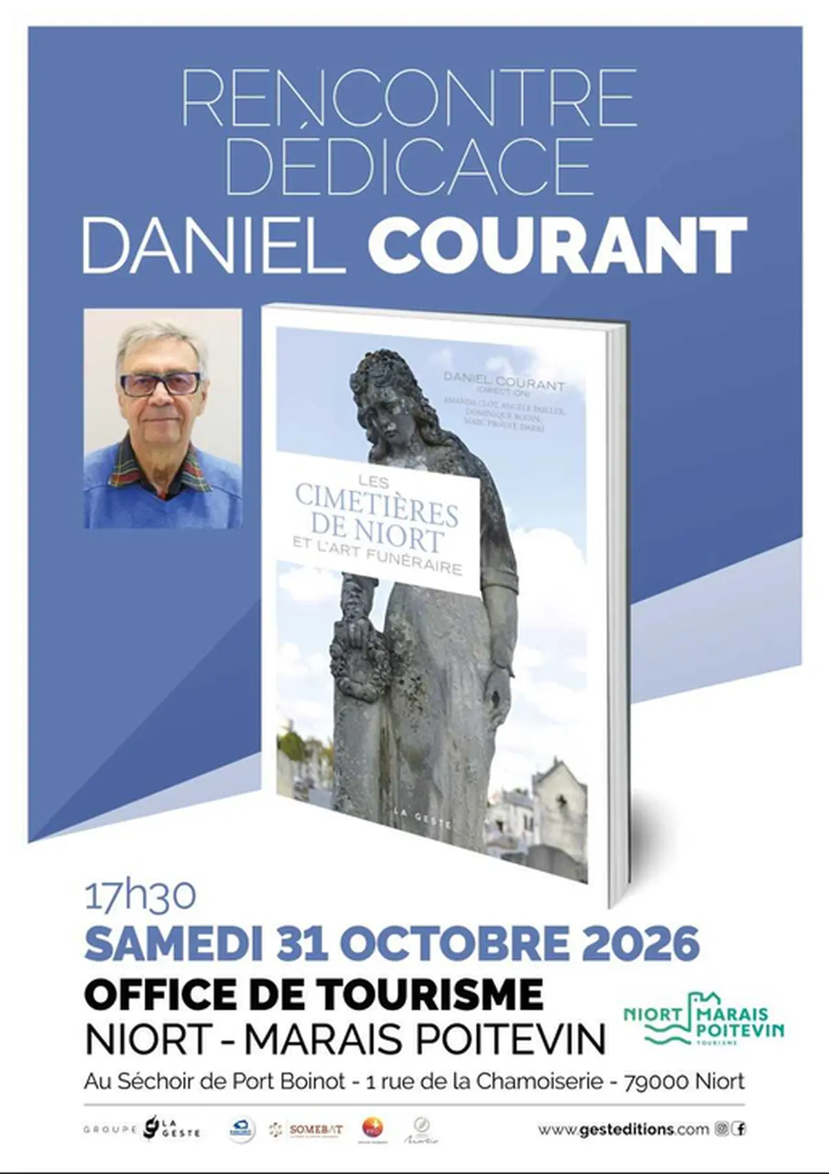 Rencontre, dédicace et mini-conférence avec Daniel Courant à Niort