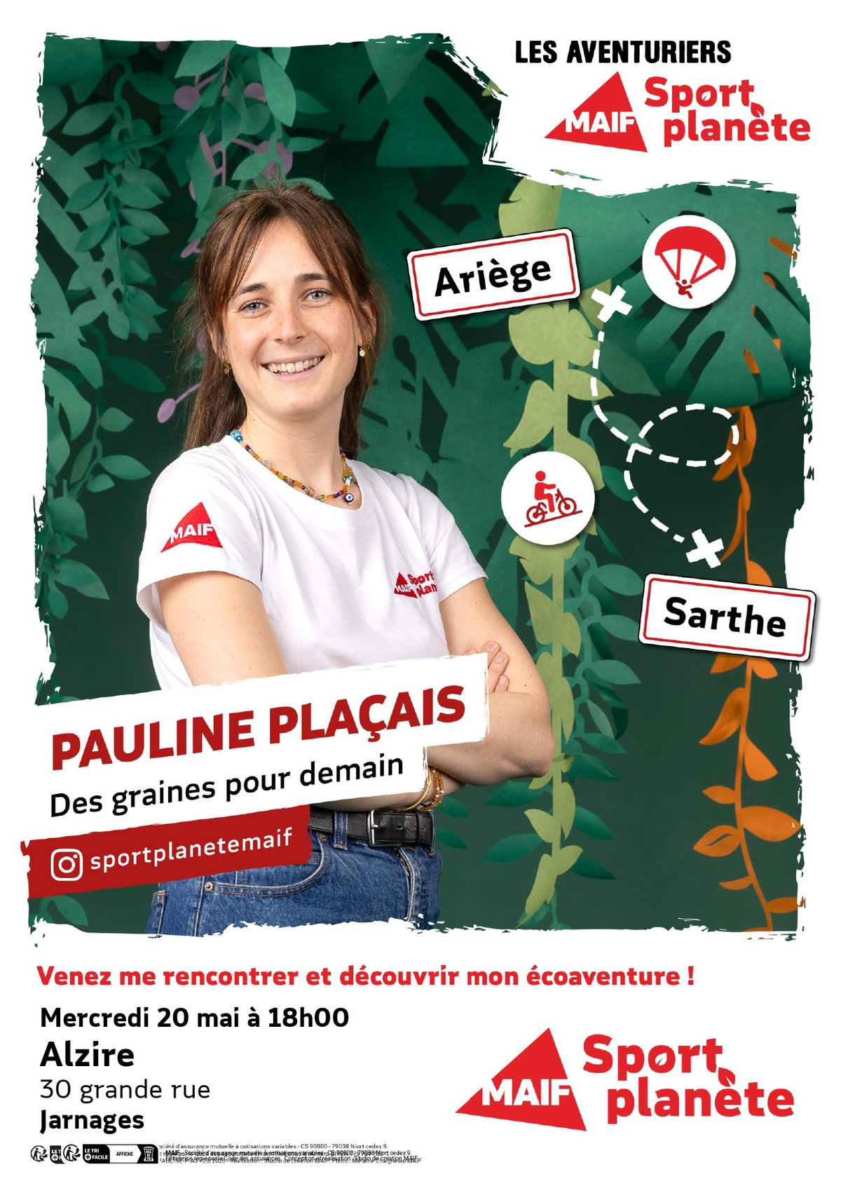 Rencontre - Echanges avec Pauline Plaçais, aventurière Sport Planète