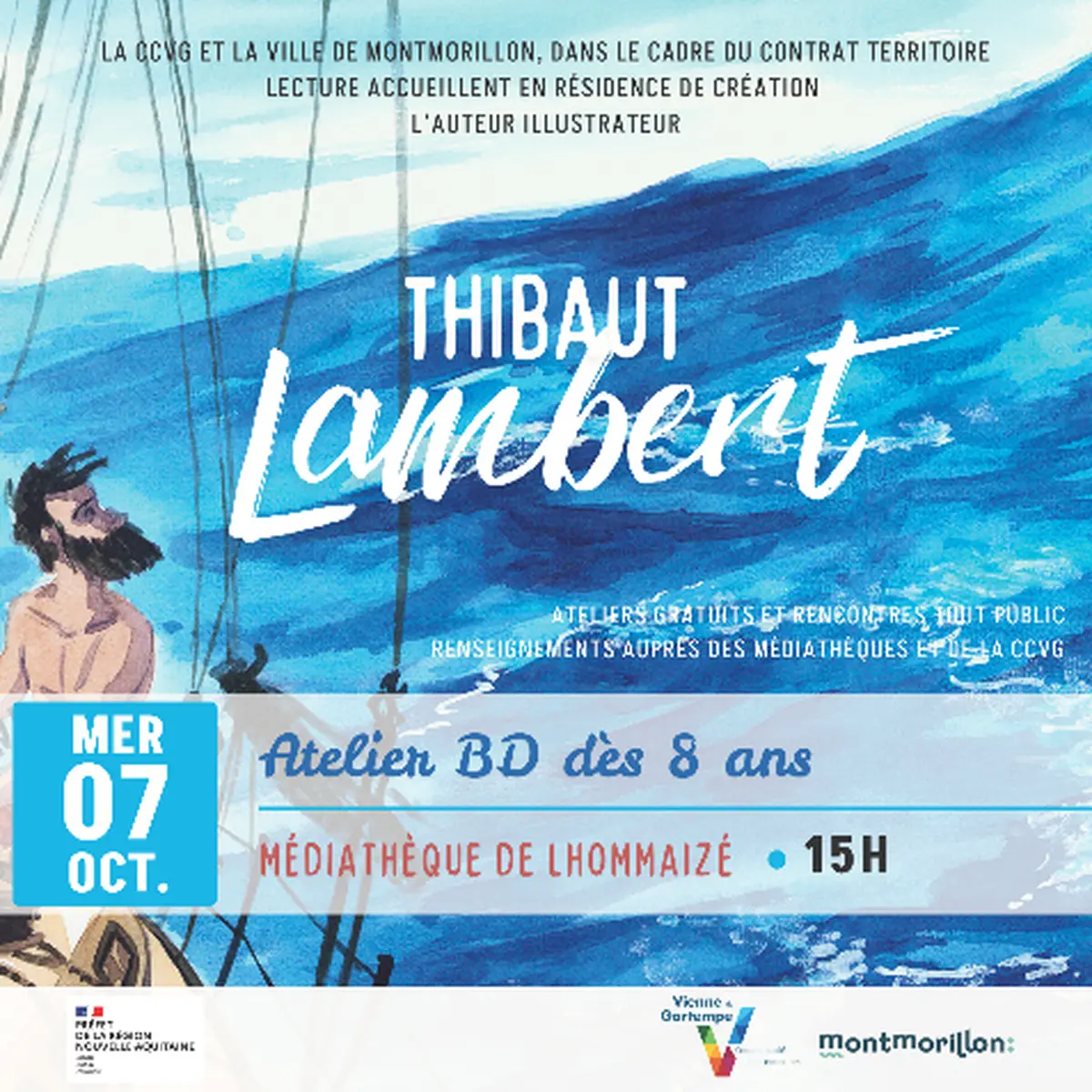 Rencontre et atelier avec l'auteur illustrateur Thibaut LAMBERT