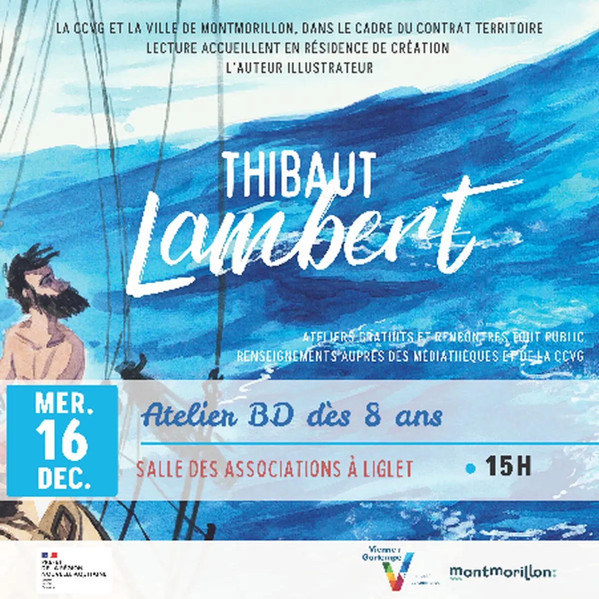 Rencontre et atelier avec l'auteur illustrateur Thibaut LAMBERT