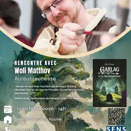 Rencontre et dédicaces avec l'auteur Woli Matthov