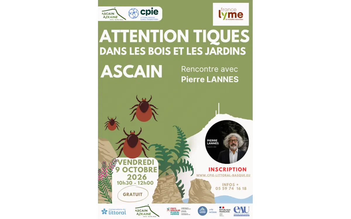 Rencontre : Les tiques, dans les bois comme au jardin, un danger réel pour notre santé.