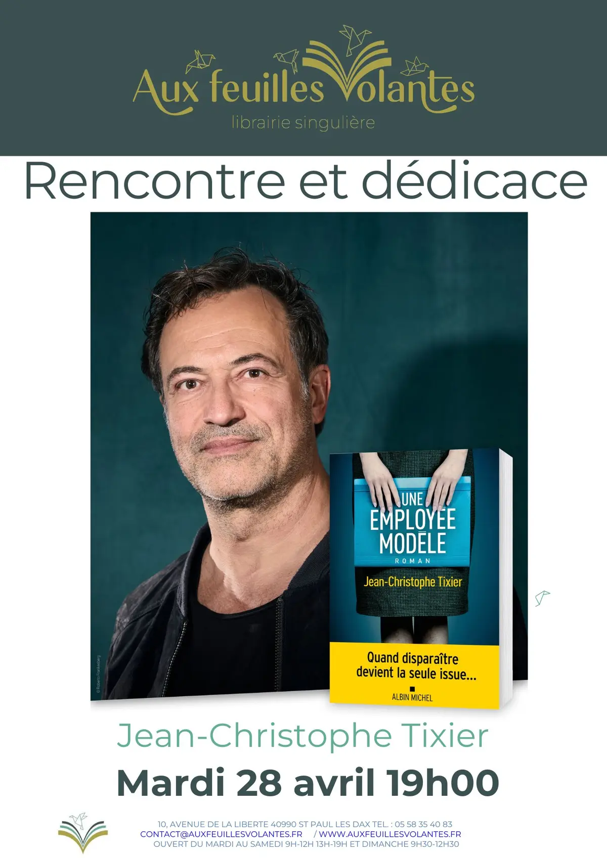 Rencontre littéraire avec Jean-Christophe Tixier