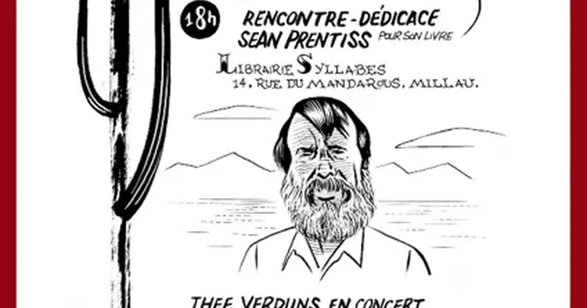 Rencontre littéraire avec l'auteur Sean Prentiss et concert de Thee Verduns - Librairie Syllabes