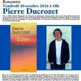 Rencontre Littéraire Avec Pierre Ducrozet