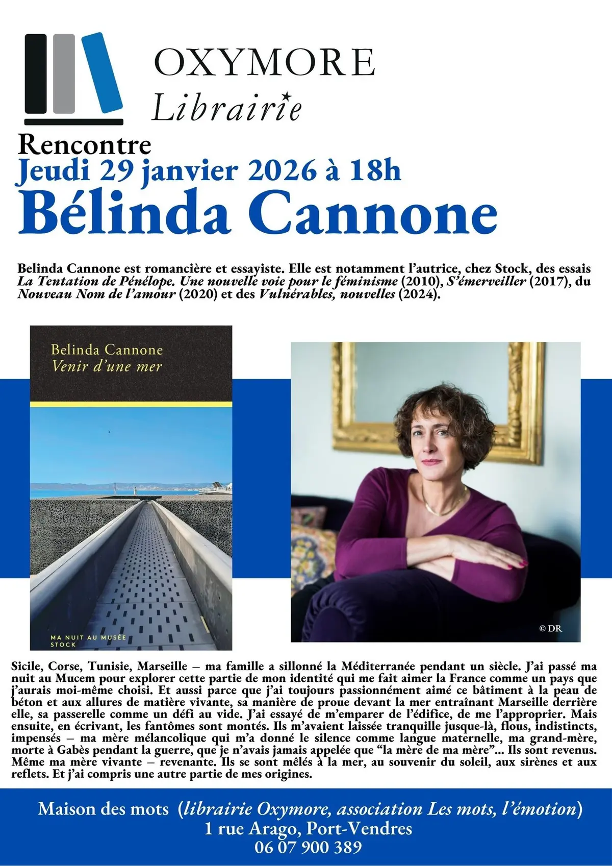 Rencontre Littéraire Belinda Cannone