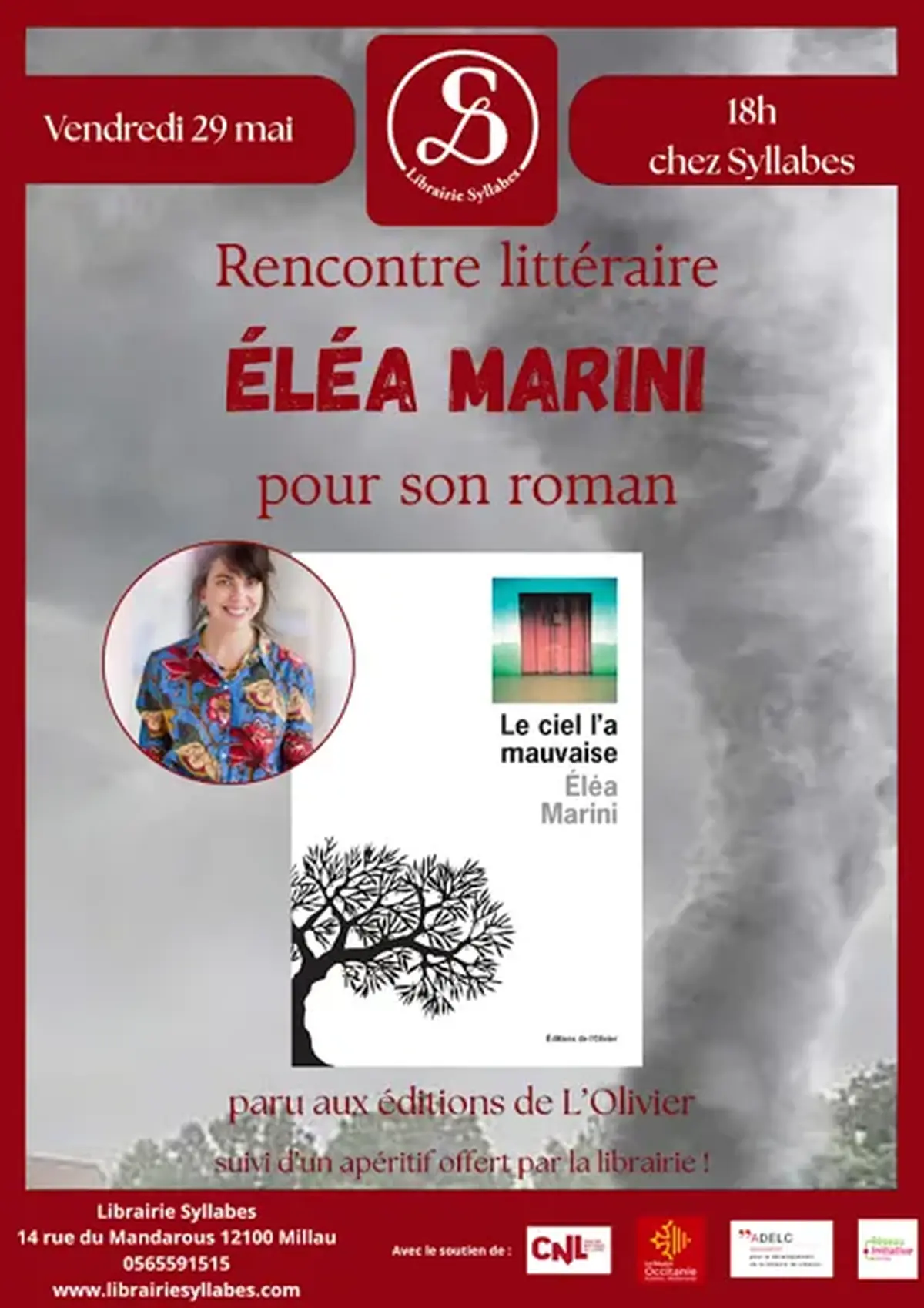 Rencontre littéraire Eléa Marini - librairie Syllabes
