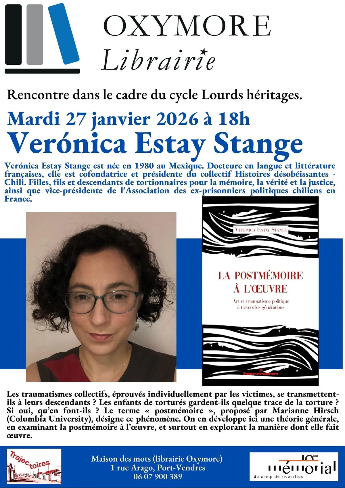 Rencontre Littéraire Veronica Estay Stange