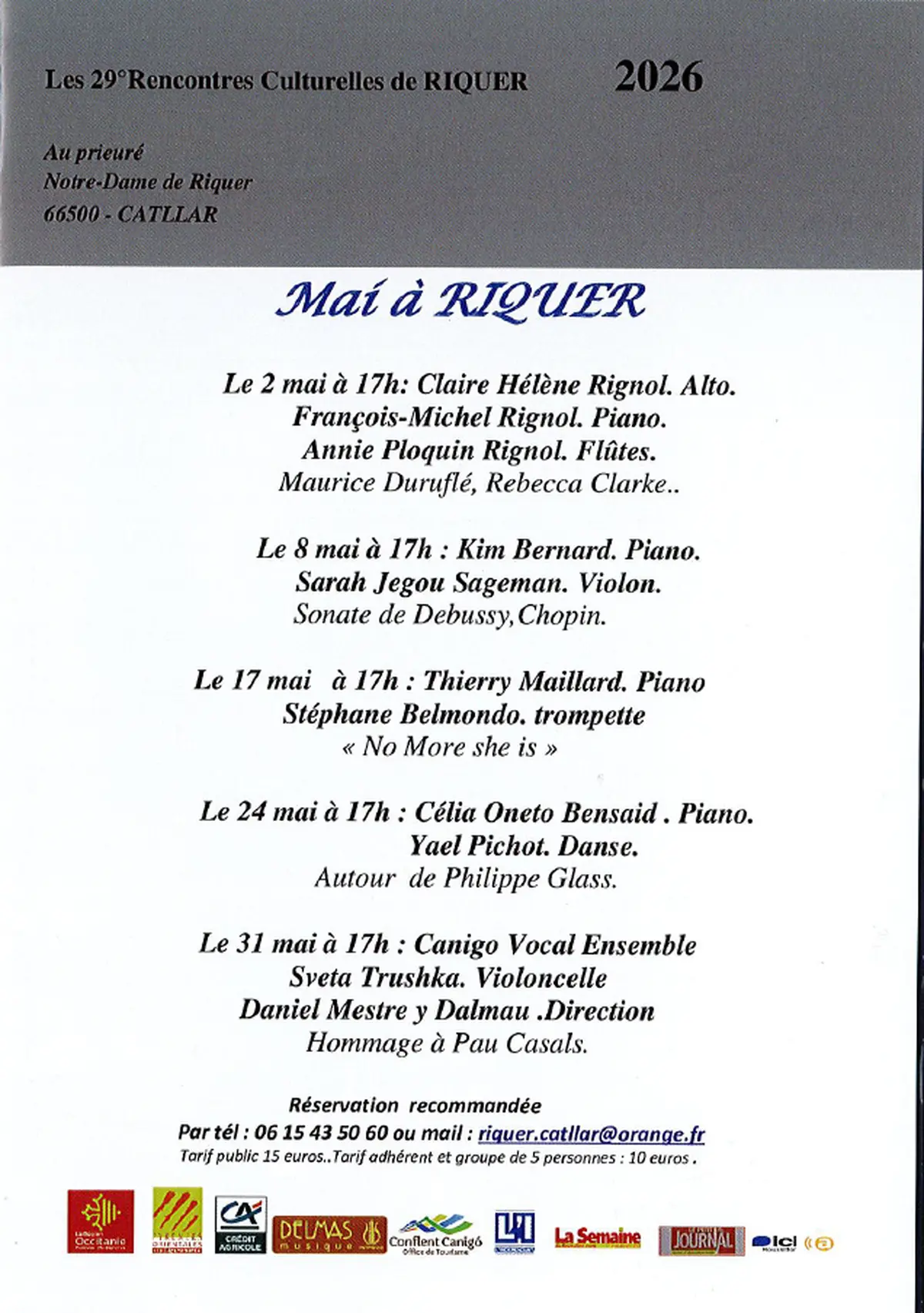 Rencontres Culturelles De Riquer