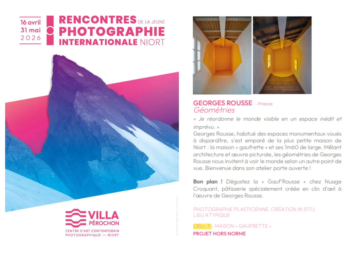 Rencontres de la jeune photographie internationale Géométries à Niort