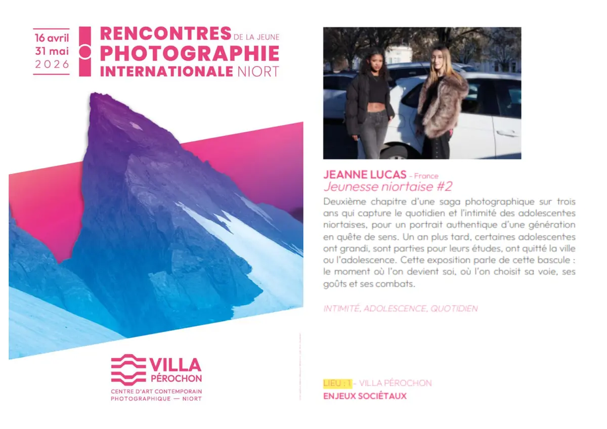 Rencontres de la jeune photographie internationale Jeunesse niortaise à Niort