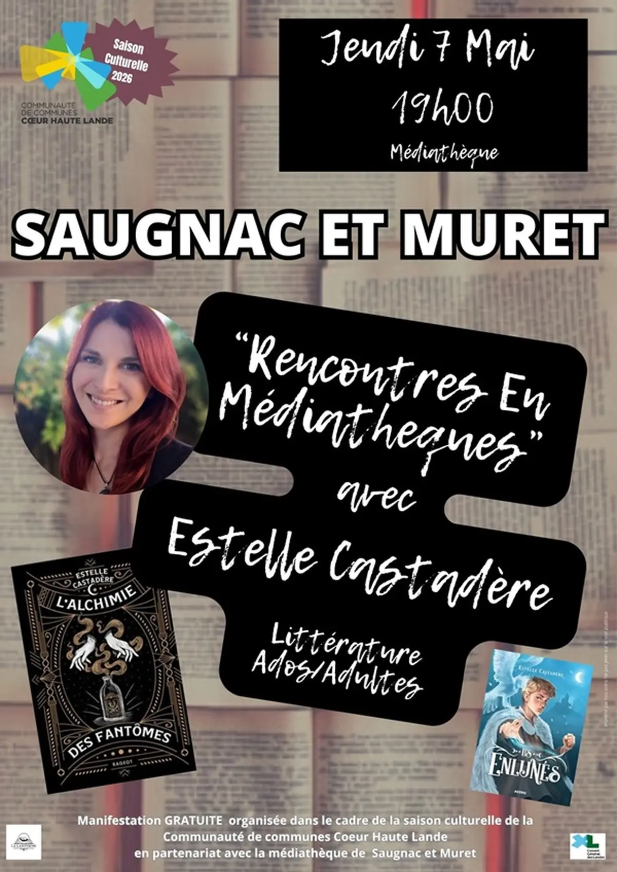 RENCONTRES EN MEDIATHEQUES avec Estelle Castadère // SAUGNAC ET MURET