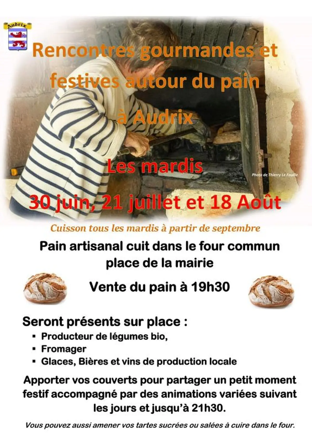 Rencontres gourmandes et festives autour du pain à Audrix
