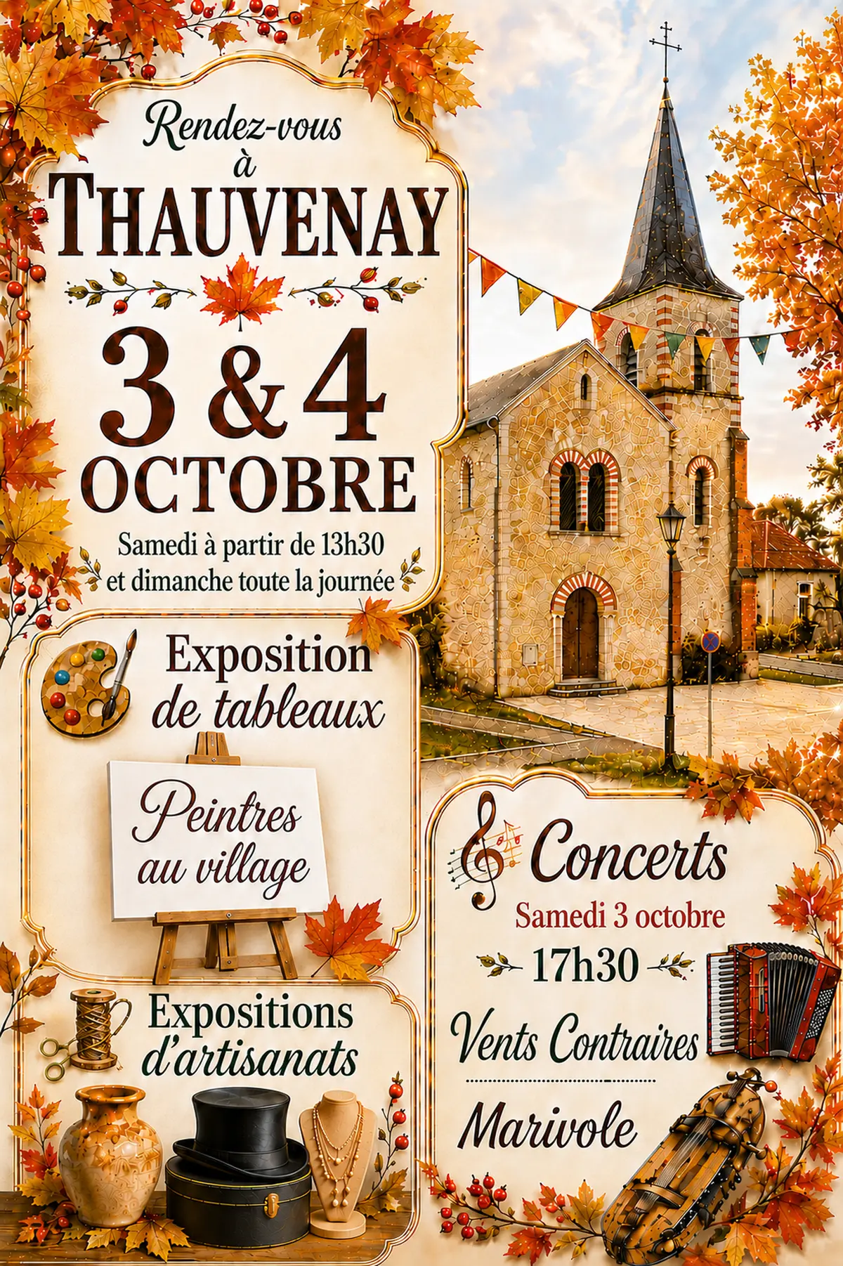 Rendez-vous à Thauvenay : Exposition de peintres et artisans d’art