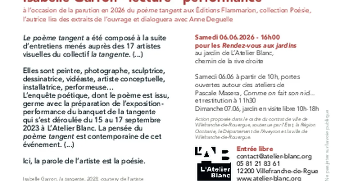 Rendez-vous au jardin de L'Atelier Blanc