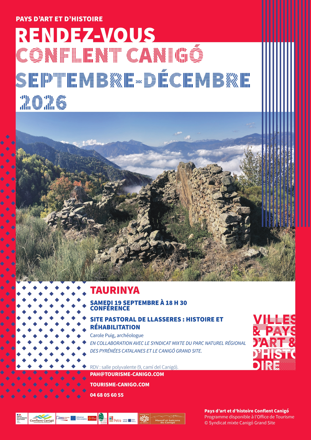 Rendez-Vous Du Pays D'Art Et D'Histoire Conférence- Le Site Pastroral De Llasseres
