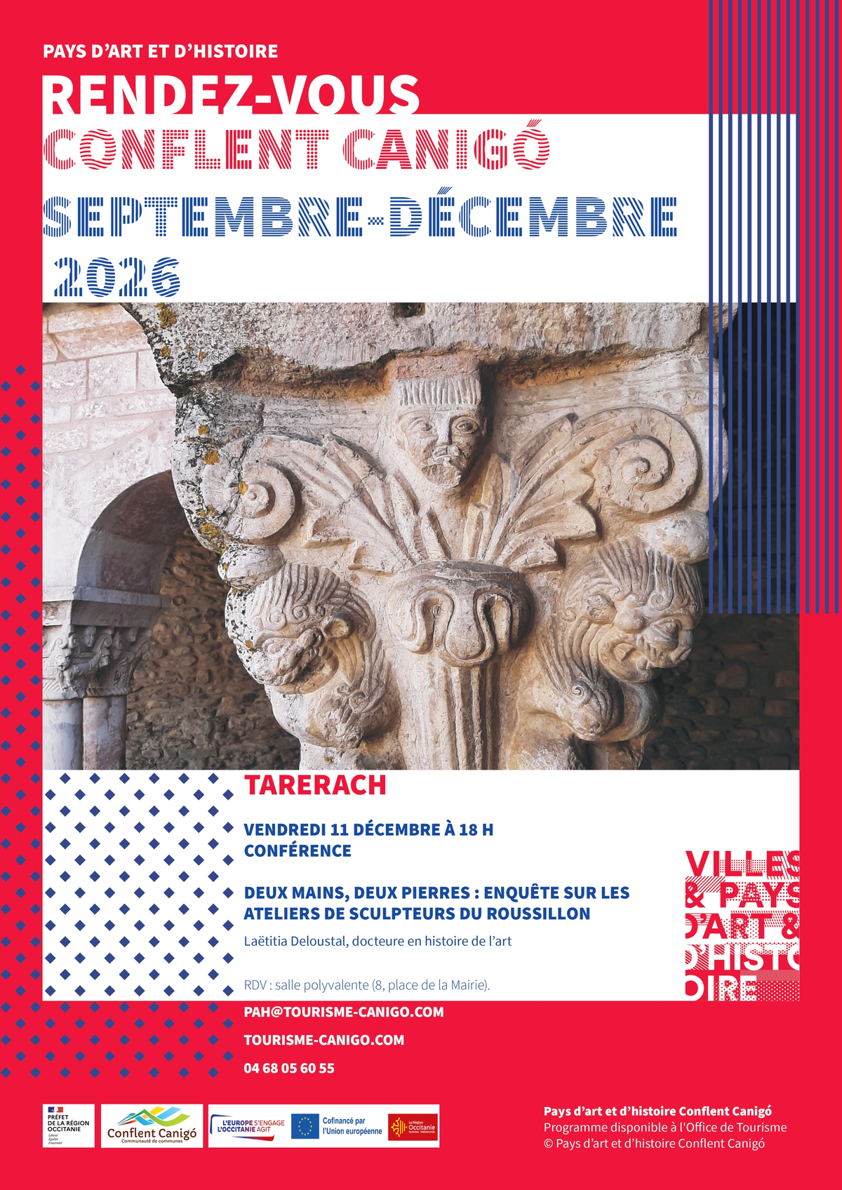 Rendez-Vous Du Pays D'Art Et D'Histoire Conférence - Deux Mains, Deux Pierres : Enquête Sur Les Ateliers De Sculpteurs Romans En Roussillon
