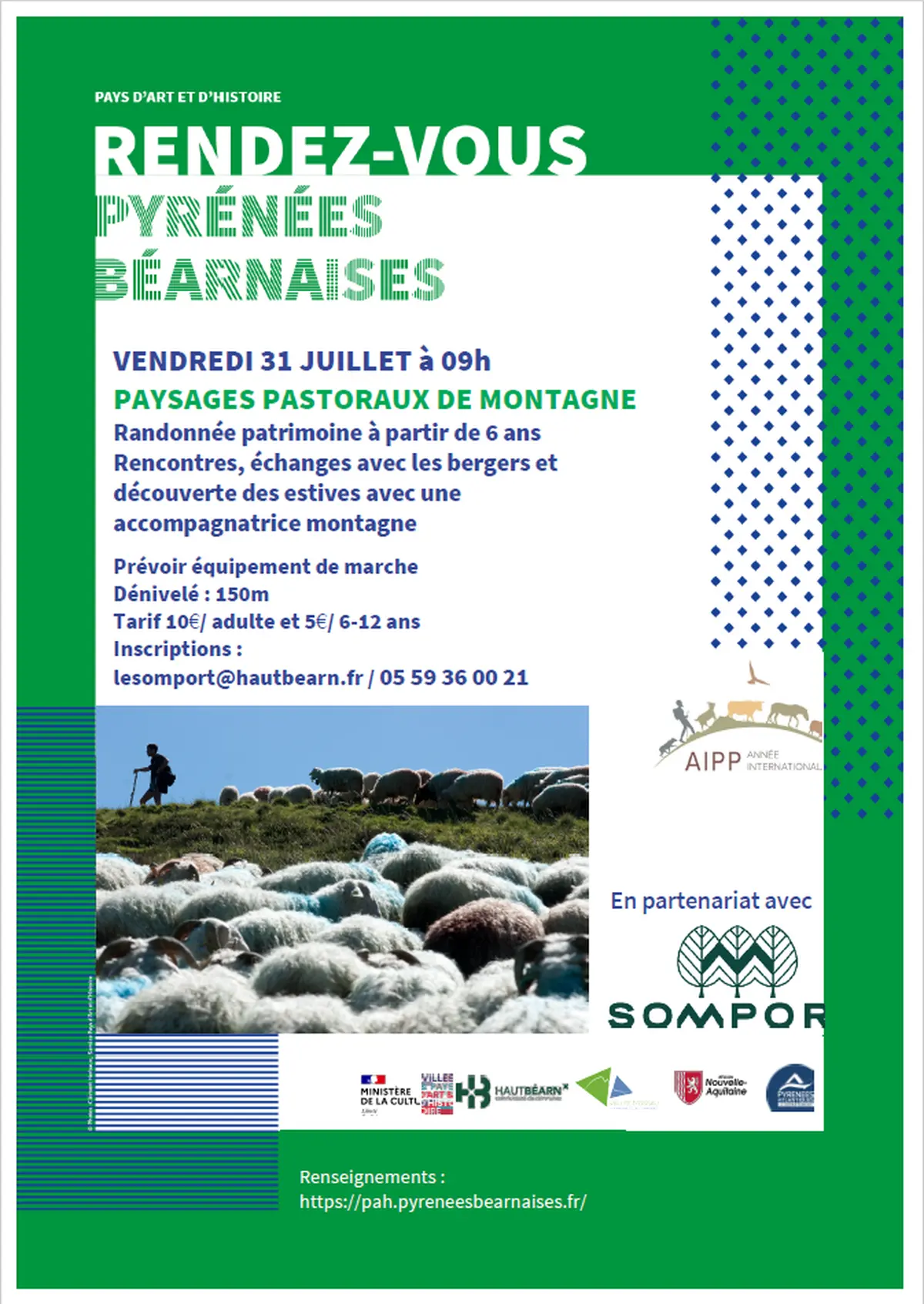 Rendez-vous en Pyrénées béarnaises : paysages pastoraux de montagne