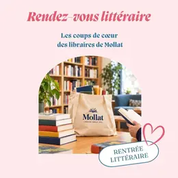 Rendez-vous littéraire : Les coups de cœur des libraires de Mollat