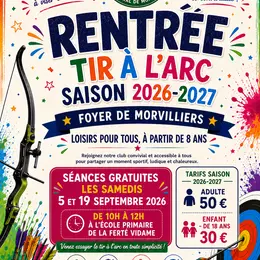 Rentrée du club de Tir à L'Arc