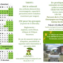 Réouverture du Vélorail 2026