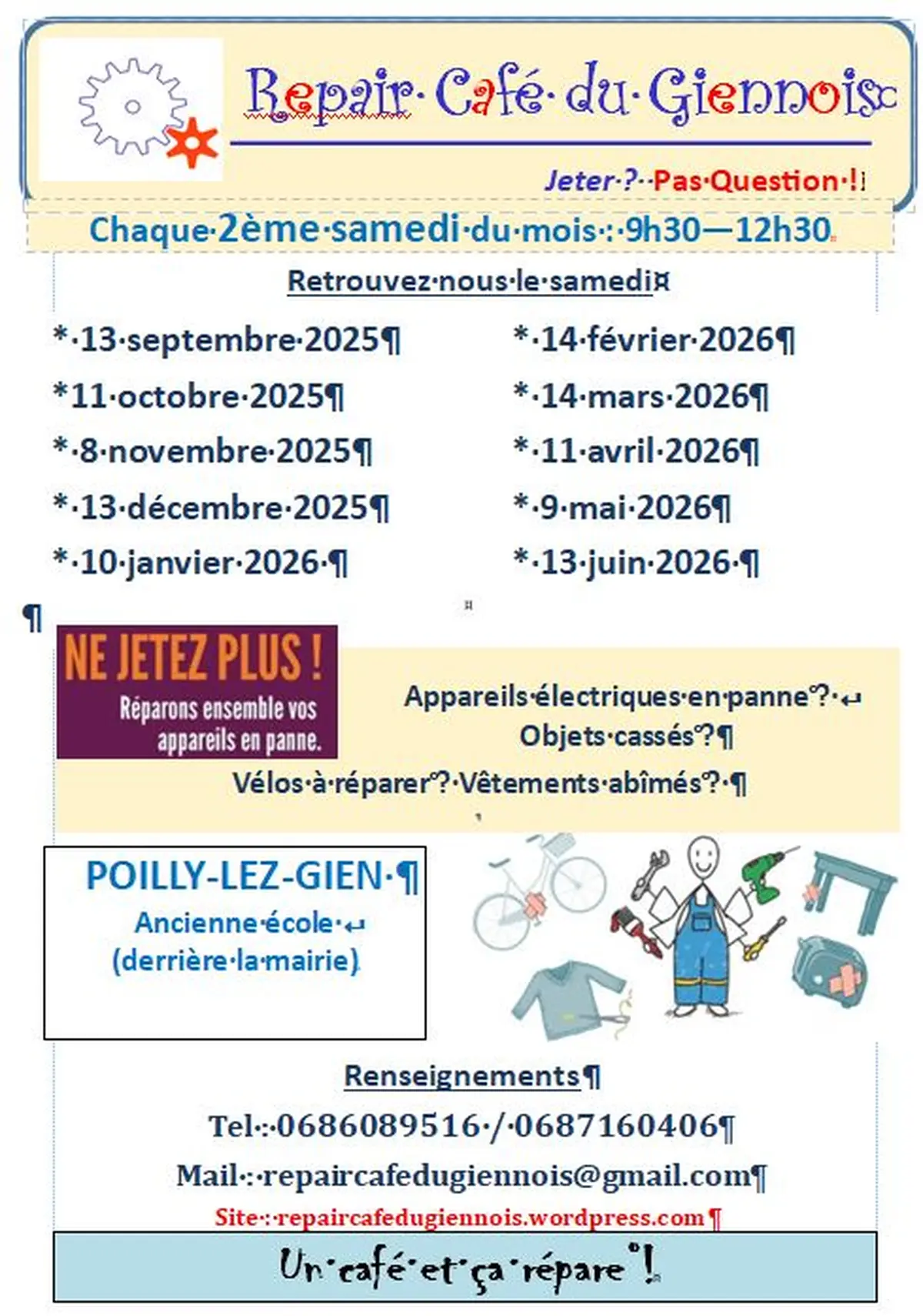 Repair Café du Giennois