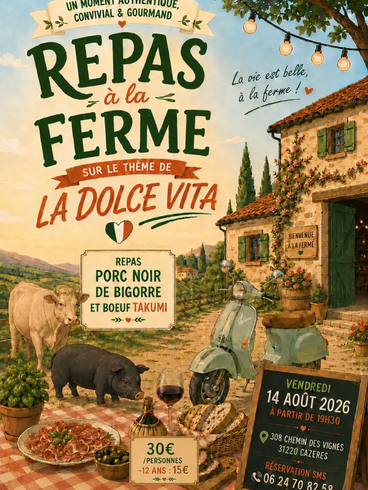 Repas à La Ferme