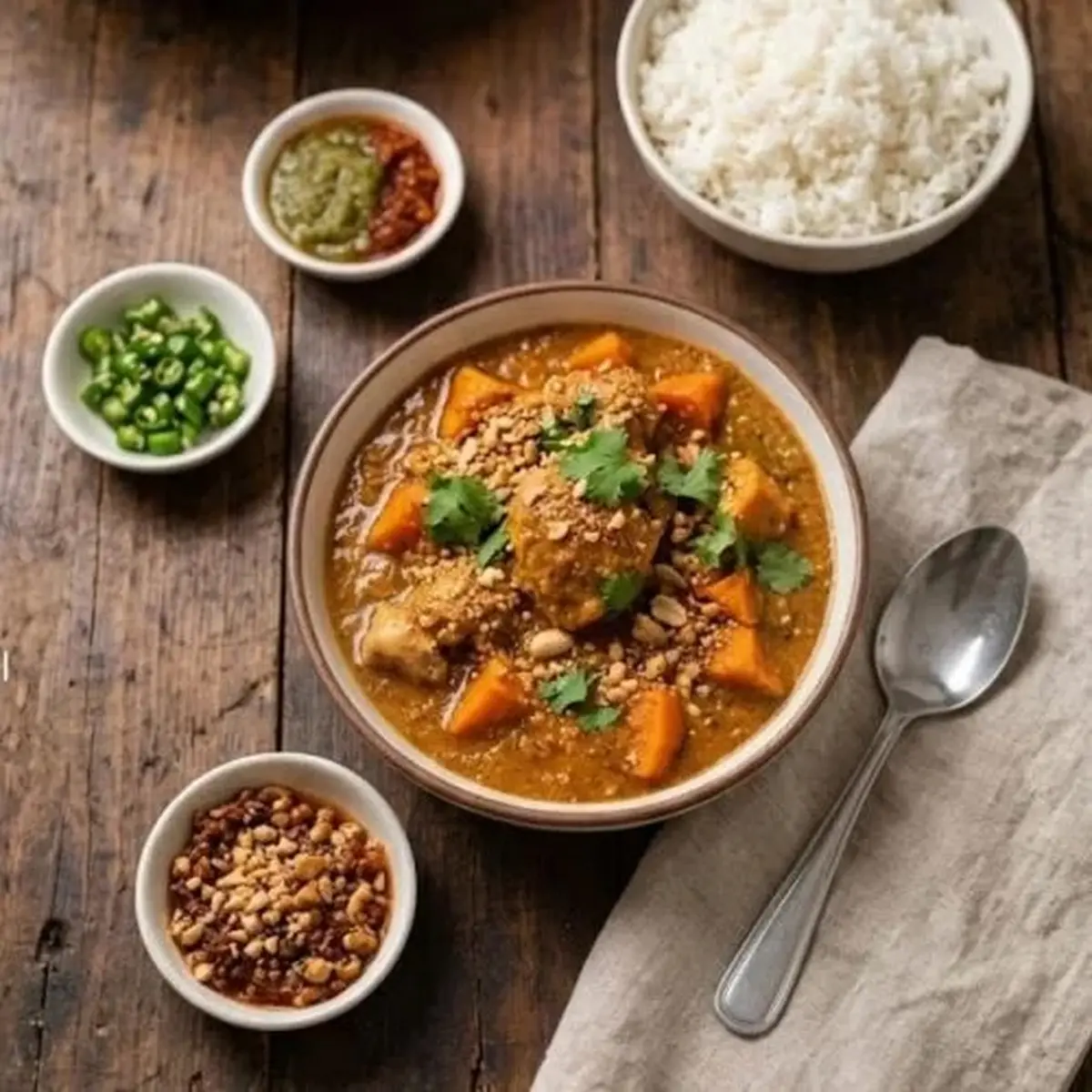 Repas à thémes : repas Africain et cacahuète