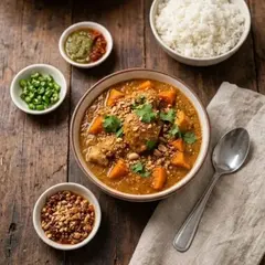 Repas à thémes : repas Africain et cacahuète