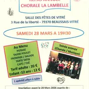 Repas annuel de la chorale La Lambelle