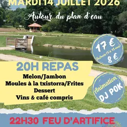 Repas autour du plan d'eau