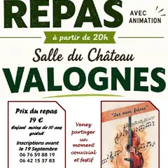 Repas avec animation