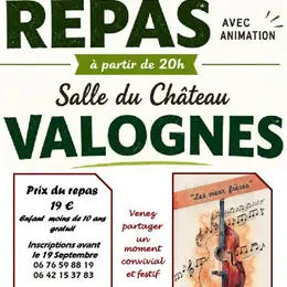 Repas avec animation