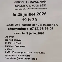 Repas biche barbecue
