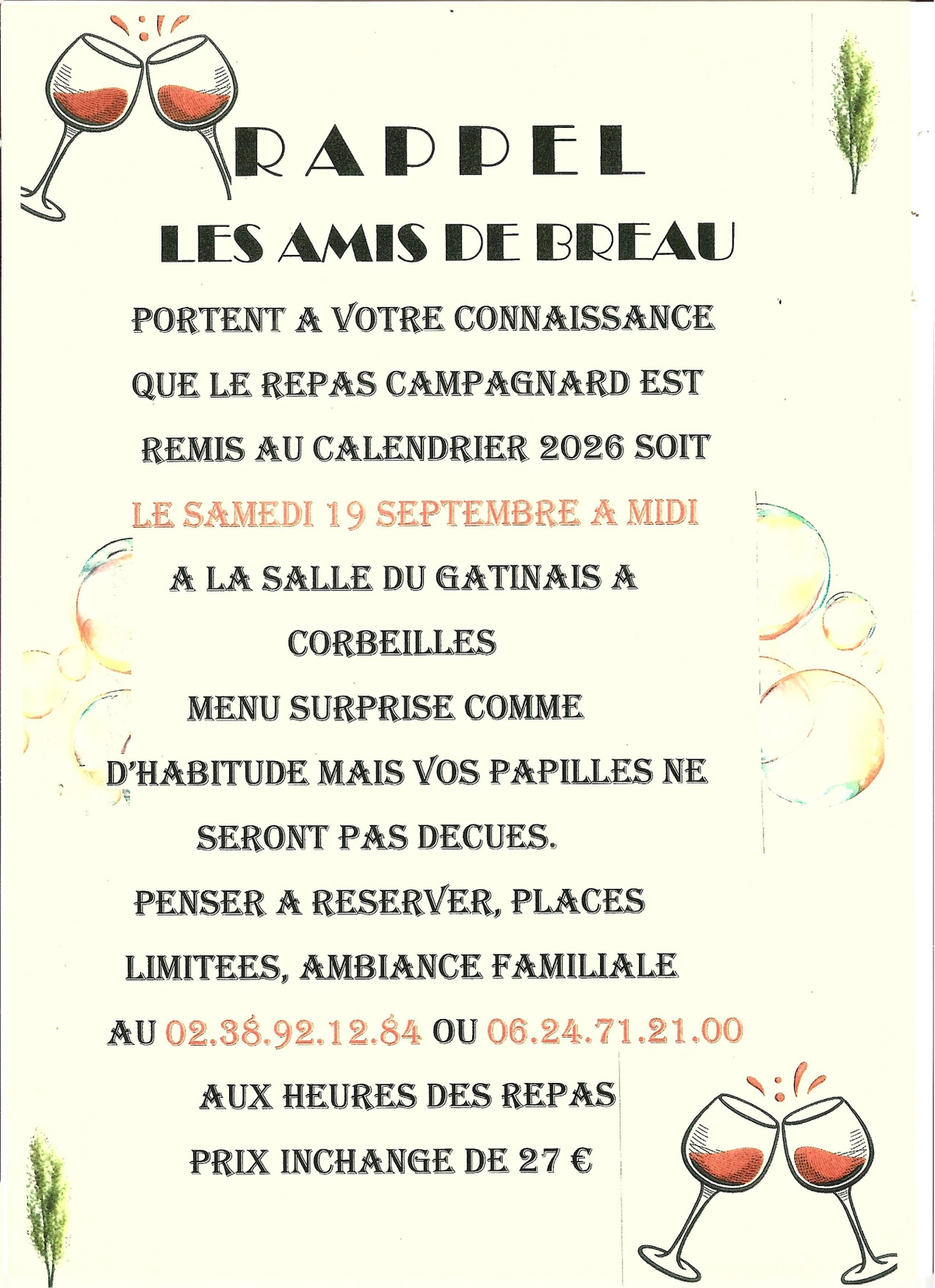 Repas campagnard