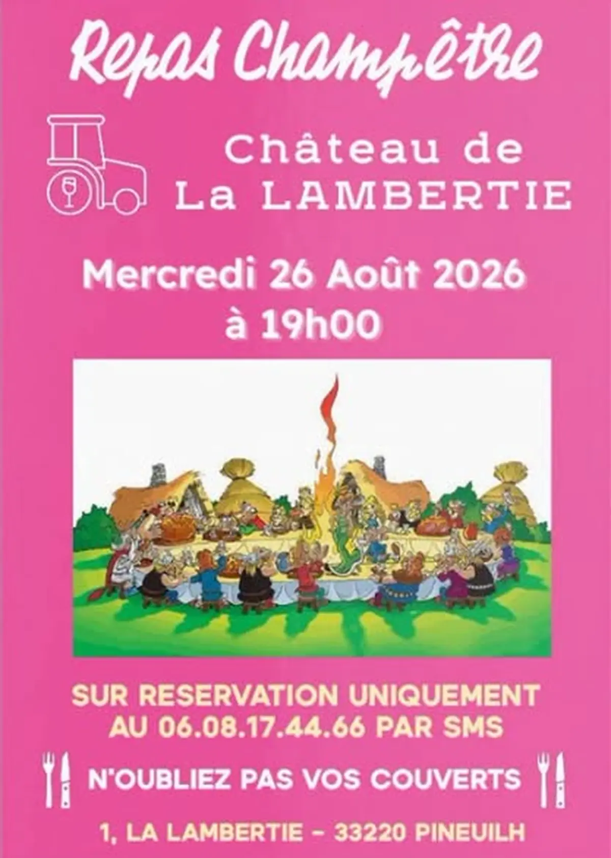 Repas champêtre au Château La Lambertie