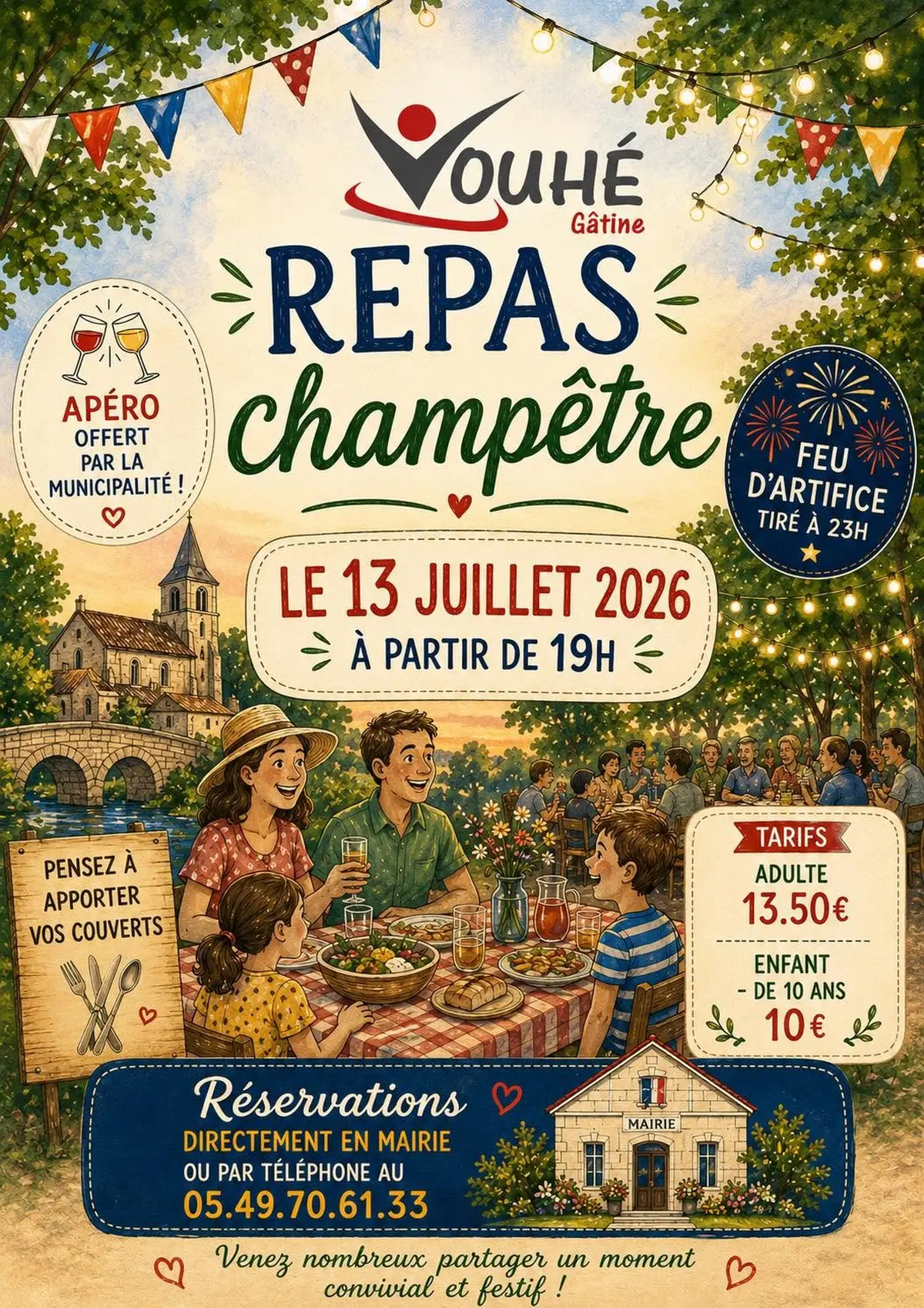 Repas champêtre du 13 juillet