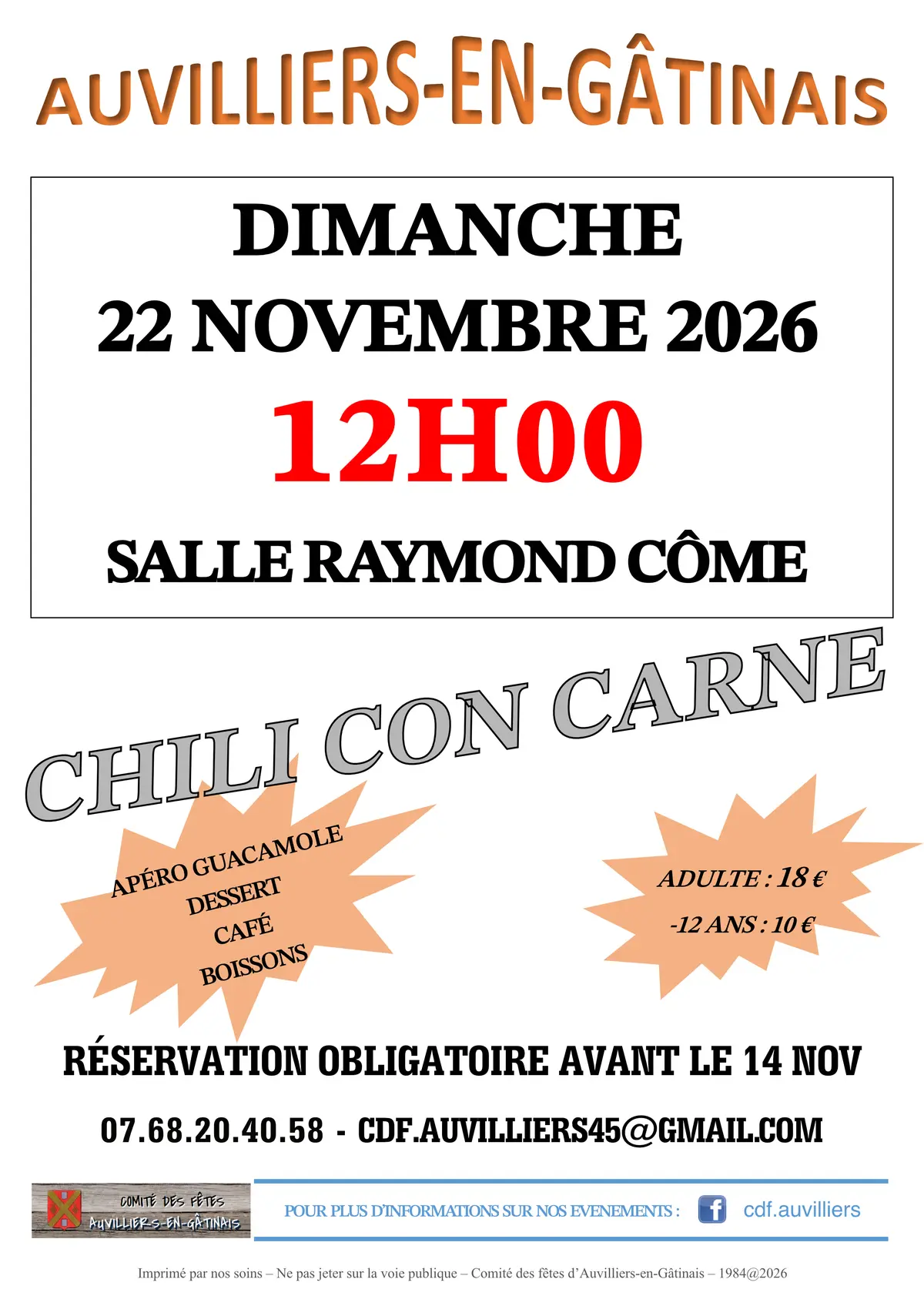 Repas Chili con carne