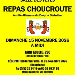 Repas choucroute