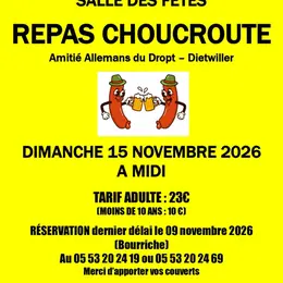 Repas choucroute