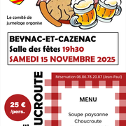 Repas choucroute à Beynac