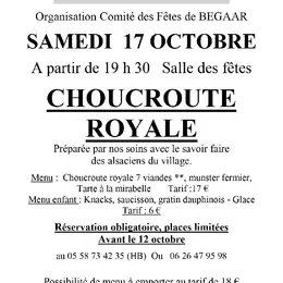 Repas Choucroute Royale