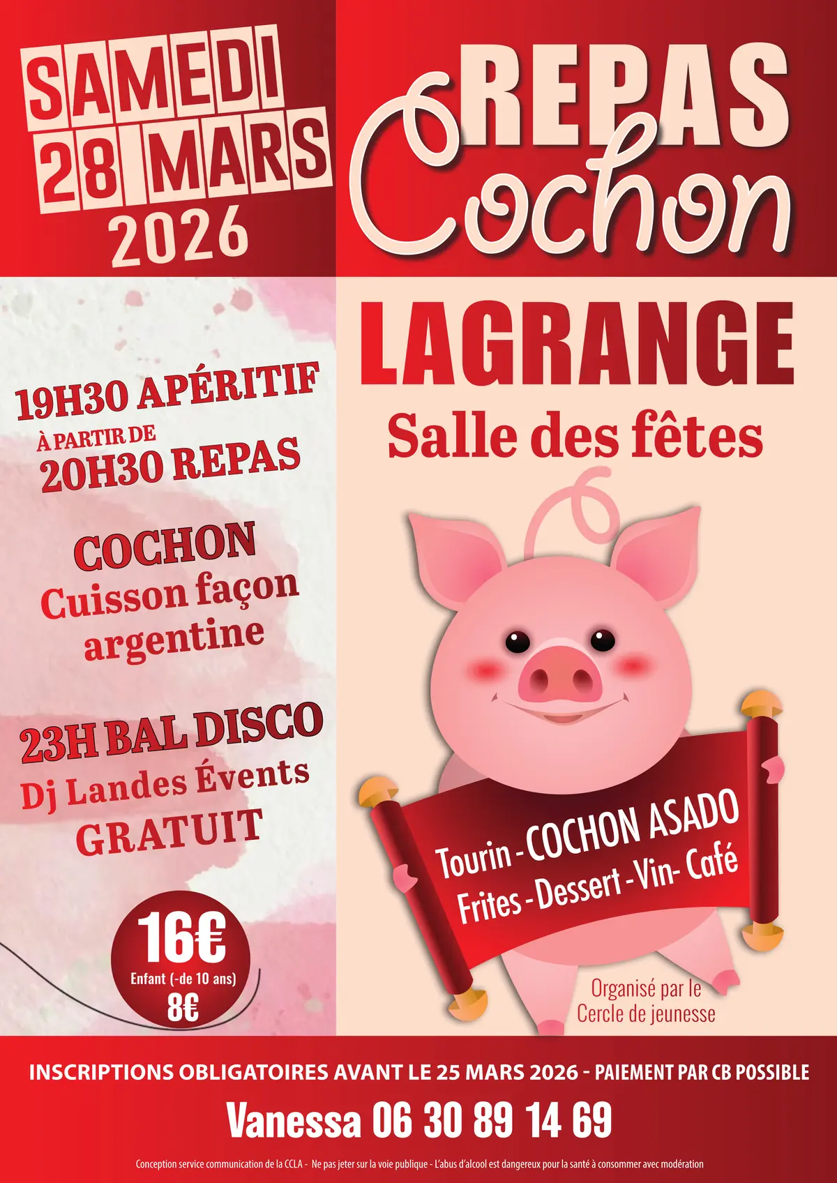 Repas Cochon asado